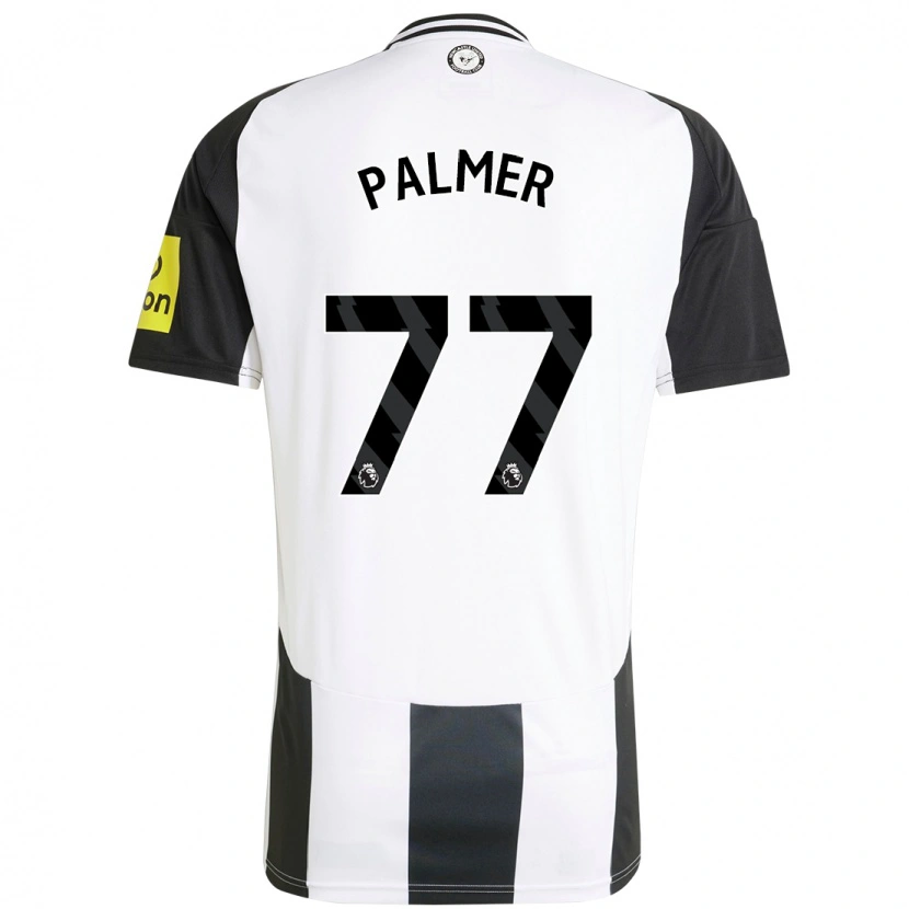 Danxen Kinderen Darren Palmer #77 Wit Zwart Thuisshirt Thuistenue 2024/25 T-Shirt