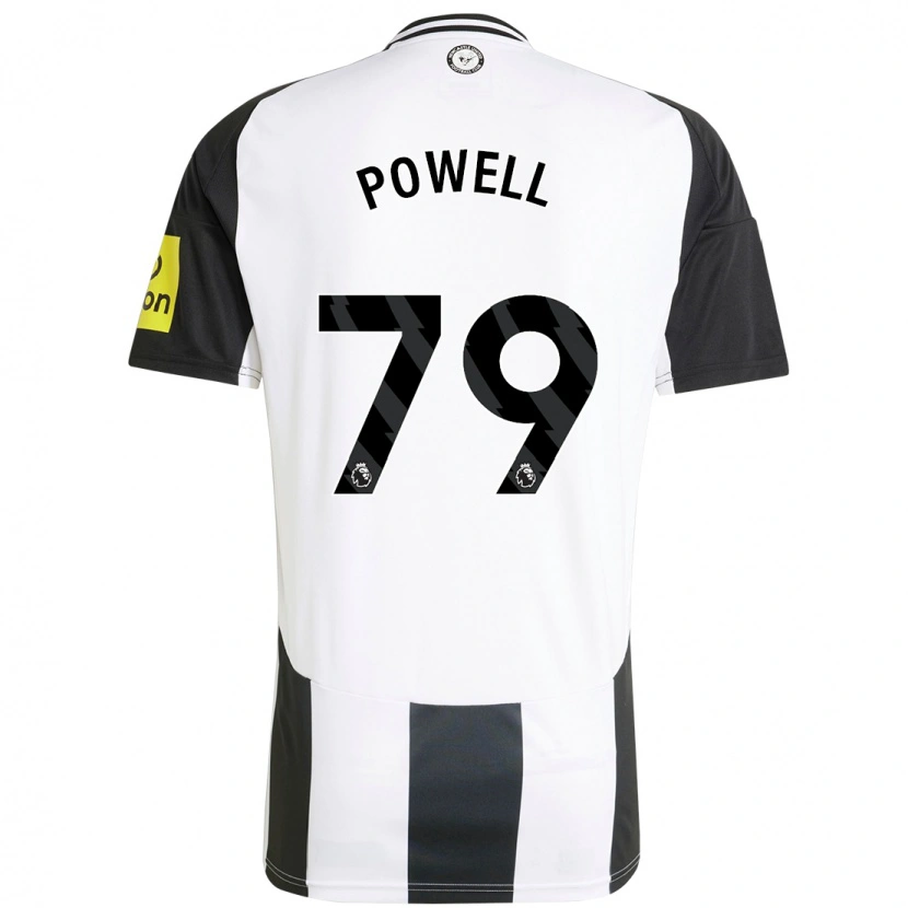 Danxen Kinderen Rory Powell #79 Wit Zwart Thuisshirt Thuistenue 2024/25 T-Shirt