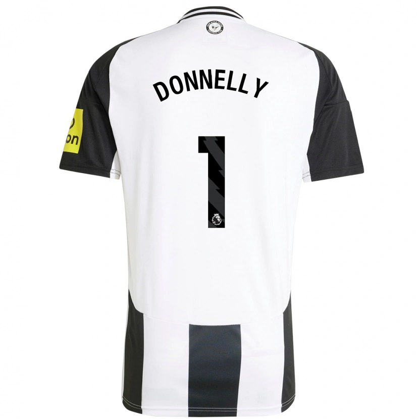 Danxen Kinderen Grace Donnelly #1 Wit Zwart Thuisshirt Thuistenue 2024/25 T-Shirt