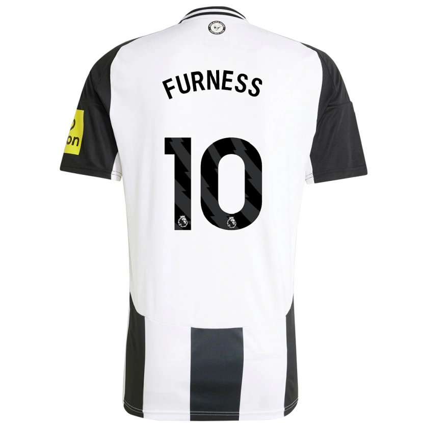 Danxen Kinderen Rachel Furness #10 Wit Zwart Thuisshirt Thuistenue 2024/25 T-Shirt