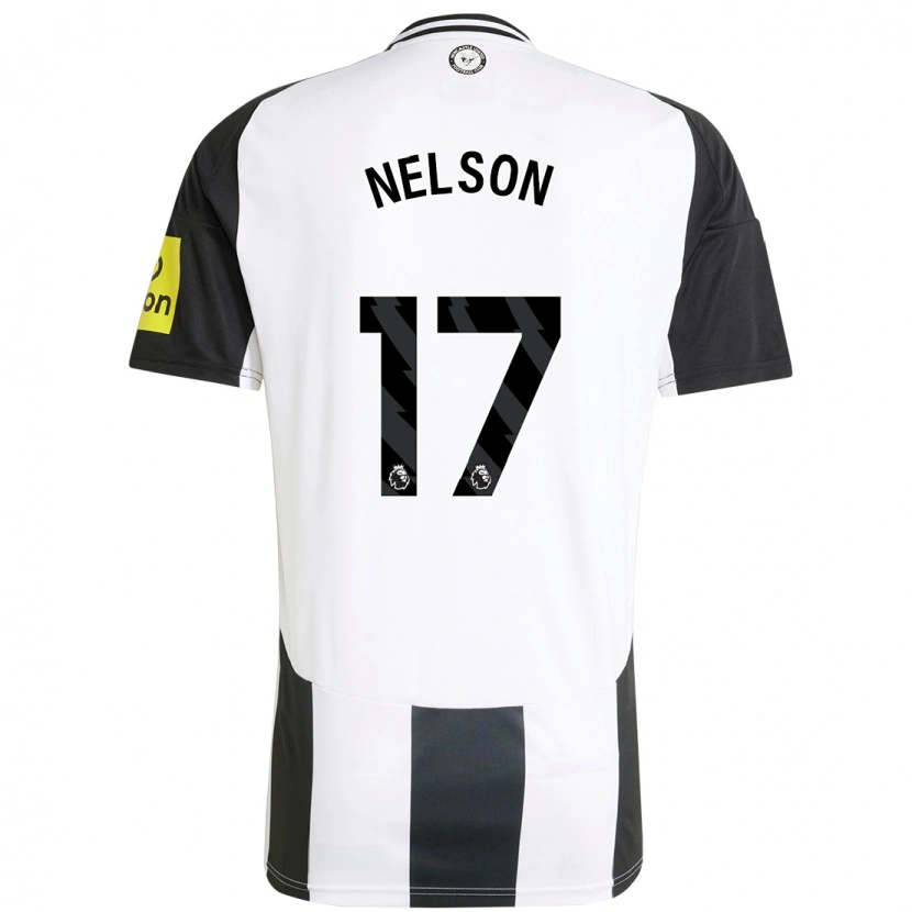 Danxen Kinderen Erin Nelson #17 Wit Zwart Thuisshirt Thuistenue 2024/25 T-Shirt