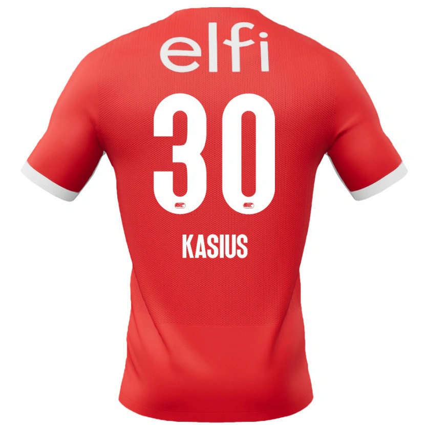 Danxen Kinderen Denso Kasius #30 Rood Wit Thuisshirt Thuistenue 2024/25 T-Shirt