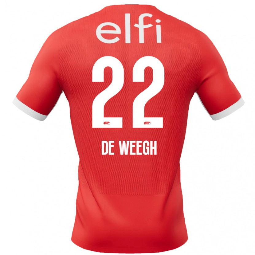 Danxen Kinderen Bo Op De Weegh #22 Rood Wit Thuisshirt Thuistenue 2024/25 T-Shirt