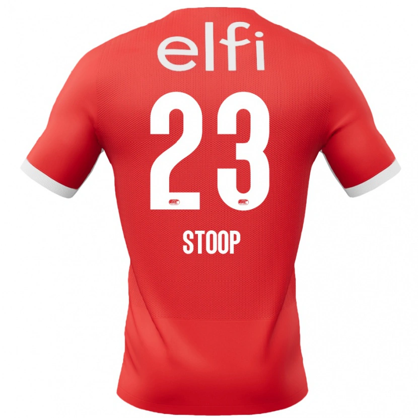 Danxen Kinderen Maudy Stoop #23 Rood Wit Thuisshirt Thuistenue 2024/25 T-Shirt