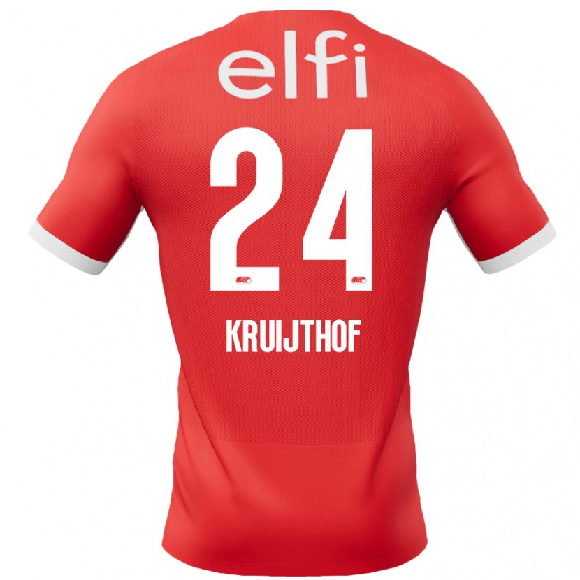 Danxen Kinderen Annemiek Kruijthof #24 Rood Wit Thuisshirt Thuistenue 2024/25 T-Shirt