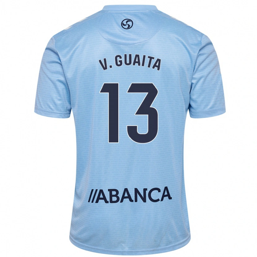 Danxen Kinderen Vicente Guaita #13 Hemelsblauw Thuisshirt Thuistenue 2024/25 T-Shirt