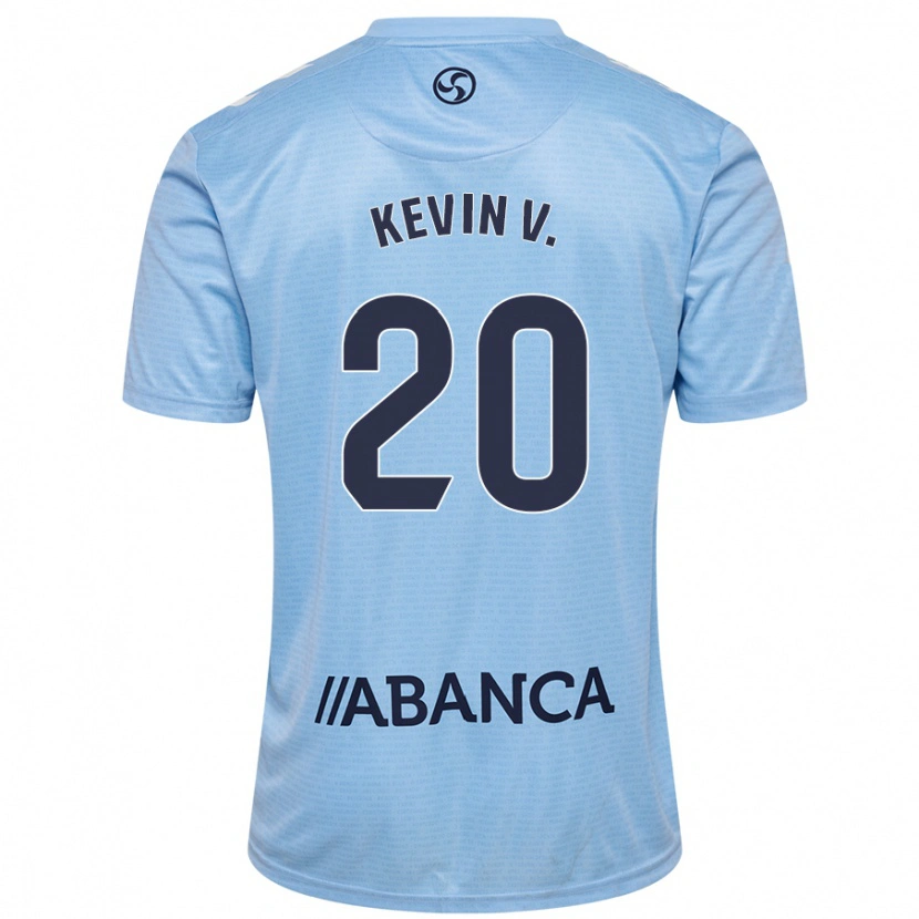 Danxen Kinderen Kevin Vázquez #20 Hemelsblauw Thuisshirt Thuistenue 2024/25 T-Shirt