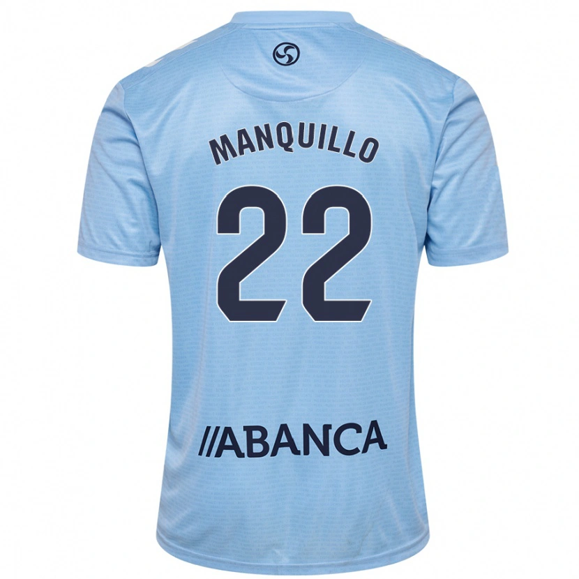 Danxen Kinderen Javier Manquillo #22 Hemelsblauw Thuisshirt Thuistenue 2024/25 T-Shirt