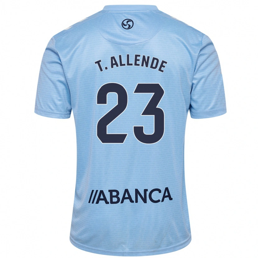 Danxen Kinderen Tadeo Allende #23 Hemelsblauw Thuisshirt Thuistenue 2024/25 T-Shirt