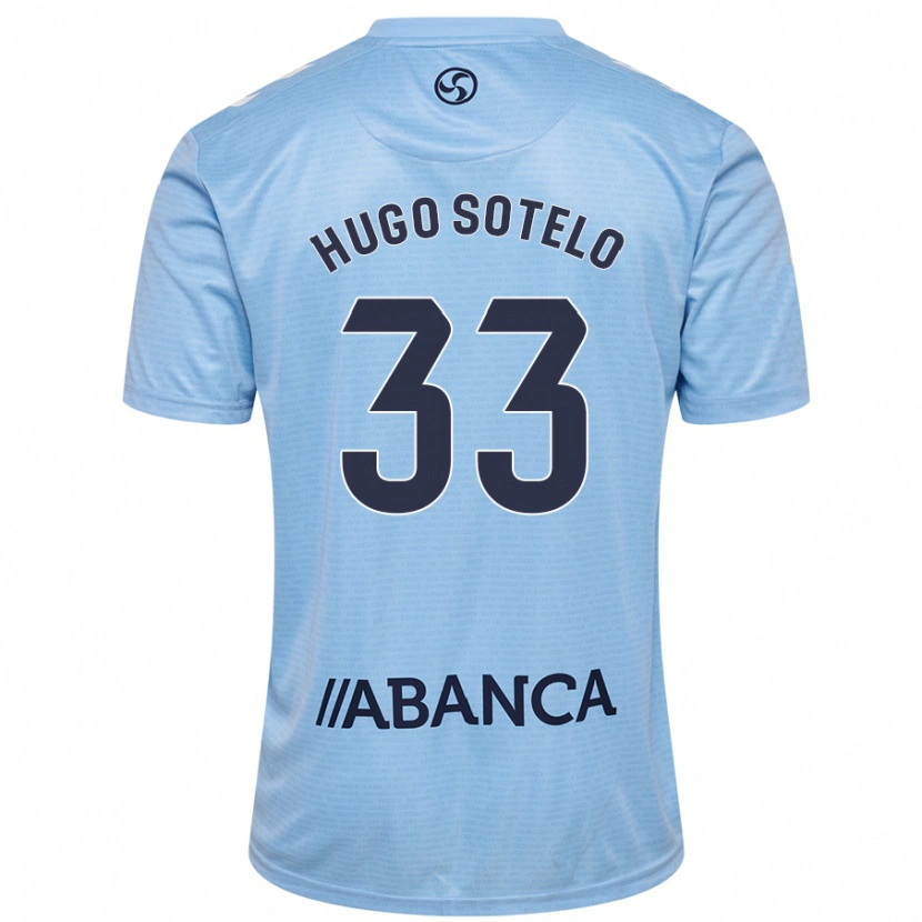 Danxen Kinderen Hugo Sotelo #33 Hemelsblauw Thuisshirt Thuistenue 2024/25 T-Shirt