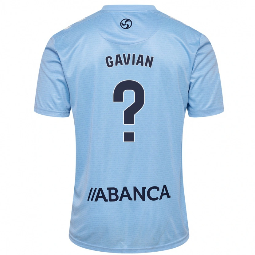 Danxen Kinderen Pablo Gavian #0 Hemelsblauw Thuisshirt Thuistenue 2024/25 T-Shirt