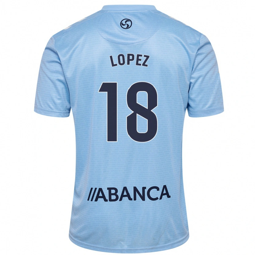 Danxen Kinderen Joel López #18 Hemelsblauw Thuisshirt Thuistenue 2024/25 T-Shirt