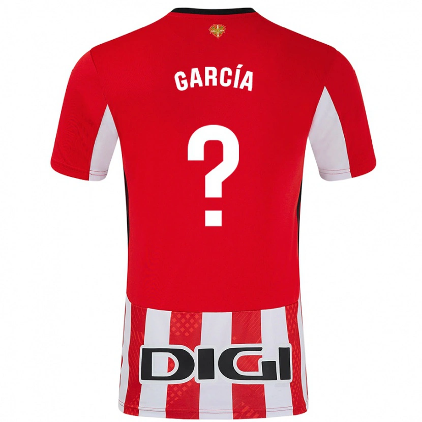 Danxen Kinderen Simón García #0 Rood Wit Thuisshirt Thuistenue 2024/25 T-Shirt