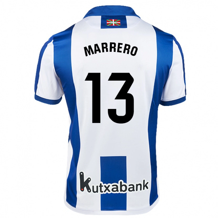 Danxen Kinderen Unai Marrero #13 Wit Blauw Thuisshirt Thuistenue 2024/25 T-Shirt