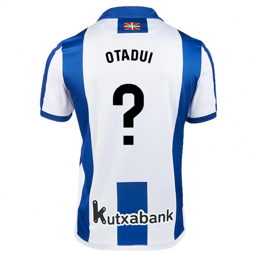 Danxen Kinderen Iker Otadui #0 Wit Blauw Thuisshirt Thuistenue 2024/25 T-Shirt