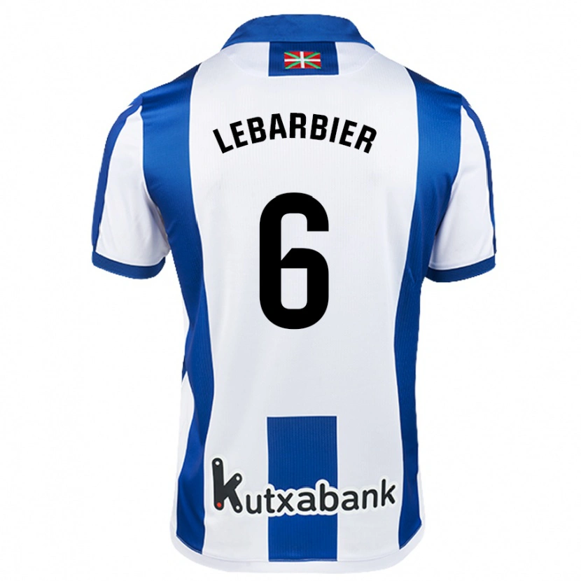 Danxen Kinderen Alex Lebarbier #6 Wit Blauw Thuisshirt Thuistenue 2024/25 T-Shirt