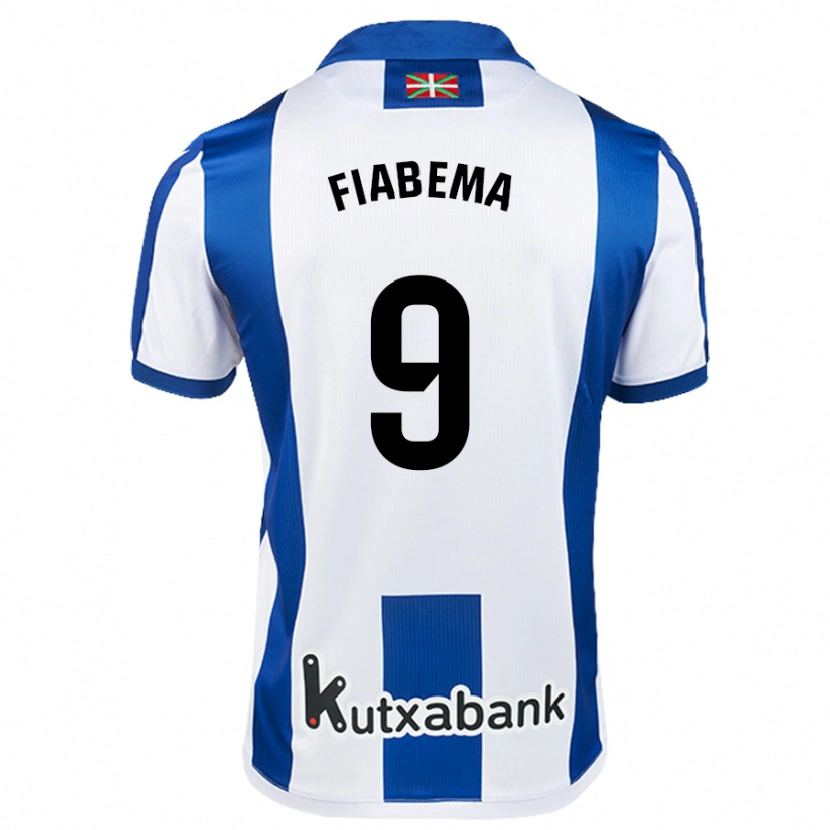 Danxen Kinderen Bryan Fiabema #9 Wit Blauw Thuisshirt Thuistenue 2024/25 T-Shirt