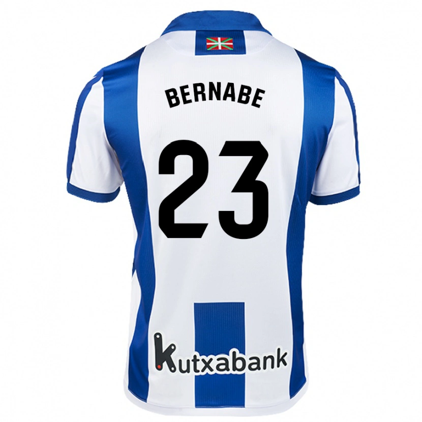 Danxen Kinderen Alejandra Bernabé De Santiago #23 Wit Blauw Thuisshirt Thuistenue 2024/25 T-Shirt