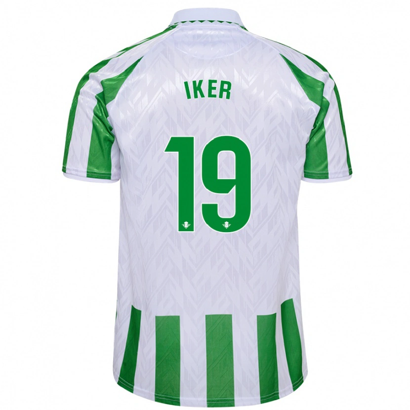 Danxen Kinderen Iker Losada #19 Groen Witte Strepen Thuisshirt Thuistenue 2024/25 T-Shirt