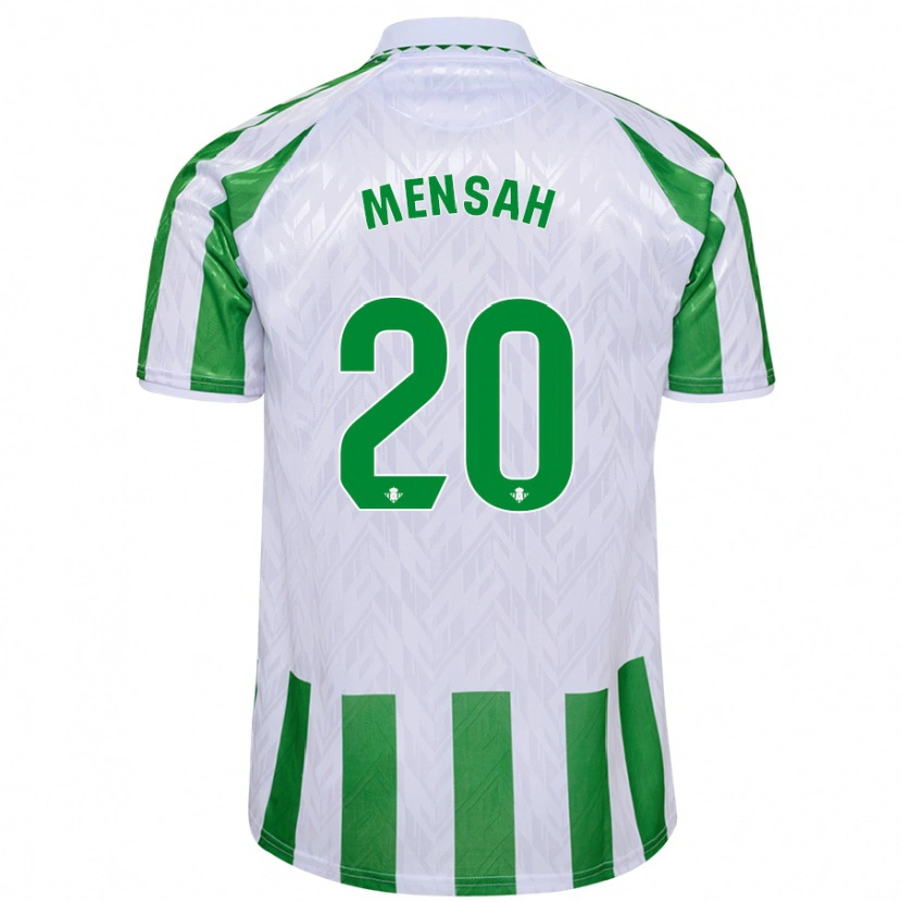 Danxen Kinderen Mawuli Mensah #20 Groen Witte Strepen Thuisshirt Thuistenue 2024/25 T-Shirt