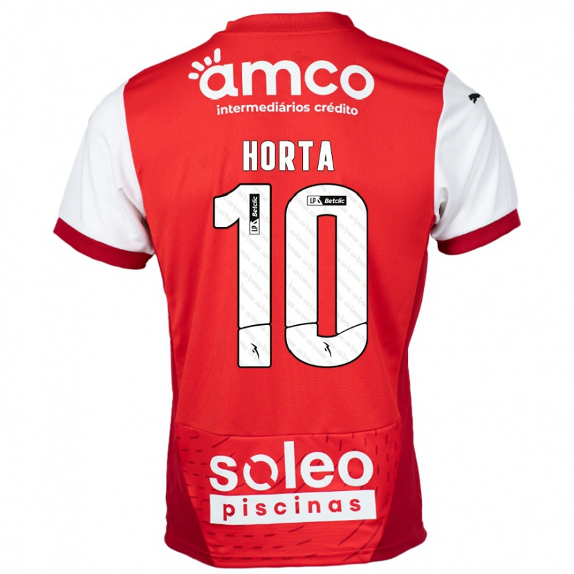 Danxen Kinderen André Horta #10 Rood Wit Thuisshirt Thuistenue 2024/25 T-Shirt