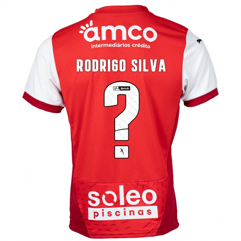 Danxen Kinderen Rodrigo Silva #0 Rood Wit Thuisshirt Thuistenue 2024/25 T-Shirt