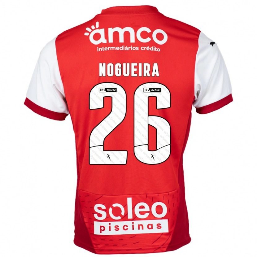 Danxen Kinderen Ana Nogueira #26 Rood Wit Thuisshirt Thuistenue 2024/25 T-Shirt