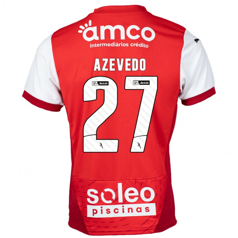 Danxen Kinderen Mariana Azevedo #27 Rood Wit Thuisshirt Thuistenue 2024/25 T-Shirt