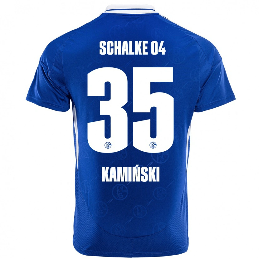 Danxen Kinderen Marcin Kaminski #35 Koningsblauw Thuisshirt Thuistenue 2024/25 T-Shirt