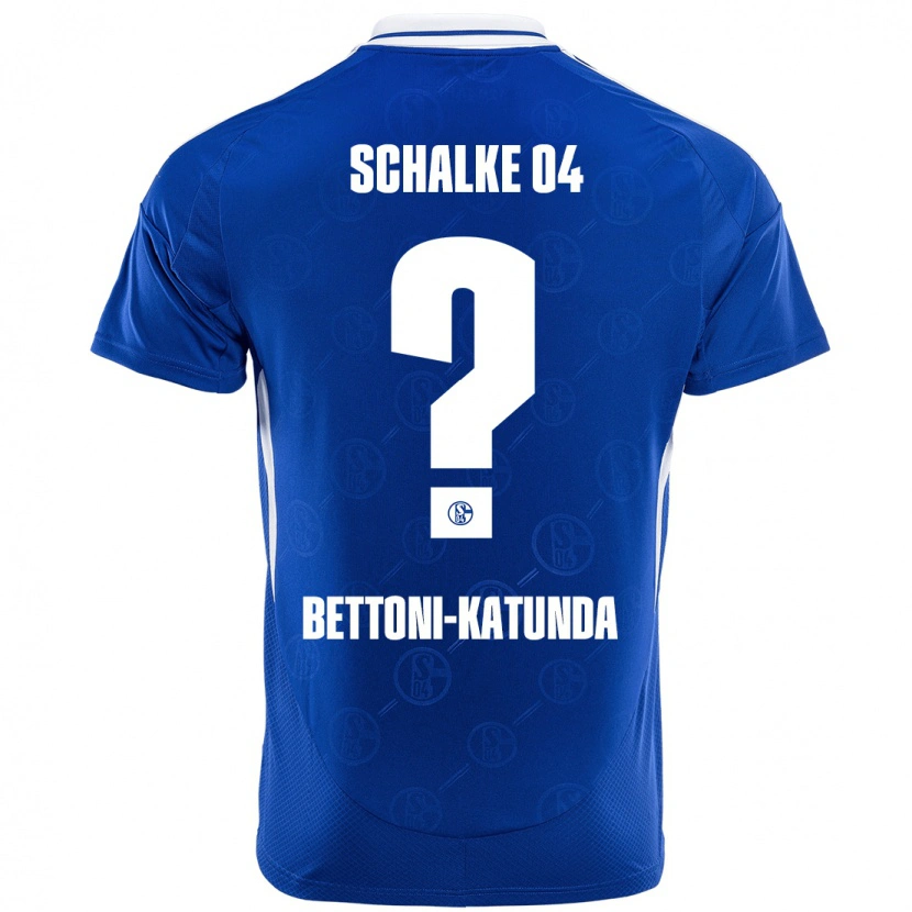 Danxen Kinderen Claudio Bettoni-Katunda #0 Koningsblauw Thuisshirt Thuistenue 2024/25 T-Shirt