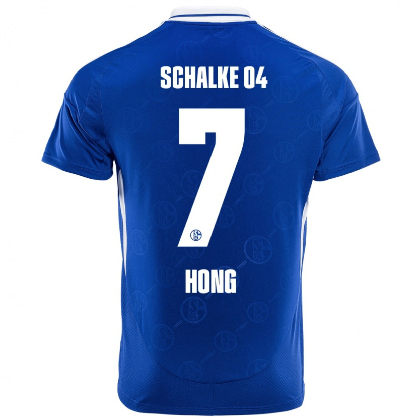 Danxen Kinderen Seok-Ju Hong #7 Koningsblauw Thuisshirt Thuistenue 2024/25 T-Shirt