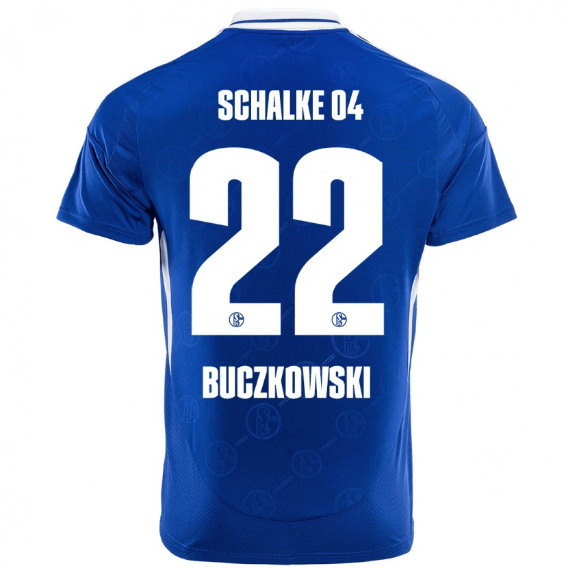 Danxen Kinderen Philip Buczkowski #22 Koningsblauw Thuisshirt Thuistenue 2024/25 T-Shirt