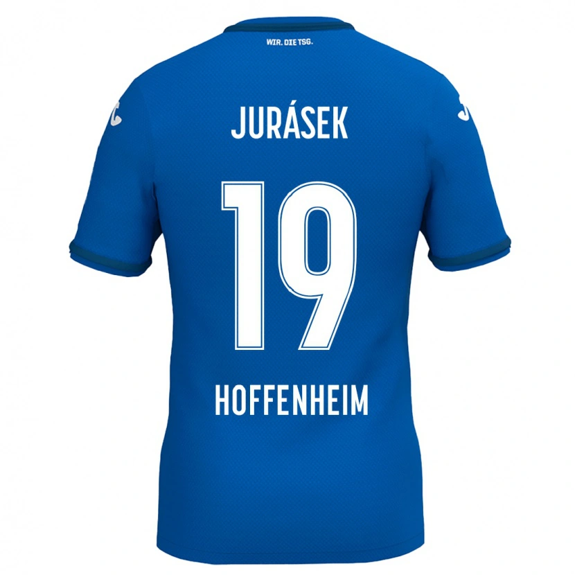 Danxen Kinderen David Jurásek #19 Koningsblauw Thuisshirt Thuistenue 2024/25 T-Shirt