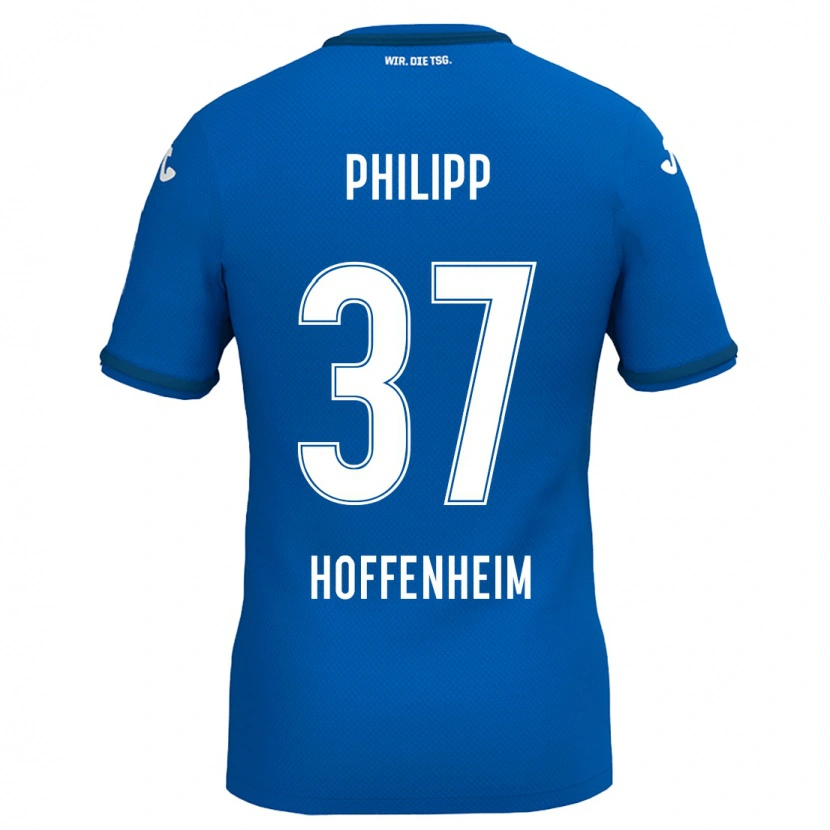 Danxen Kinderen Luca Philipp #37 Koningsblauw Thuisshirt Thuistenue 2024/25 T-Shirt