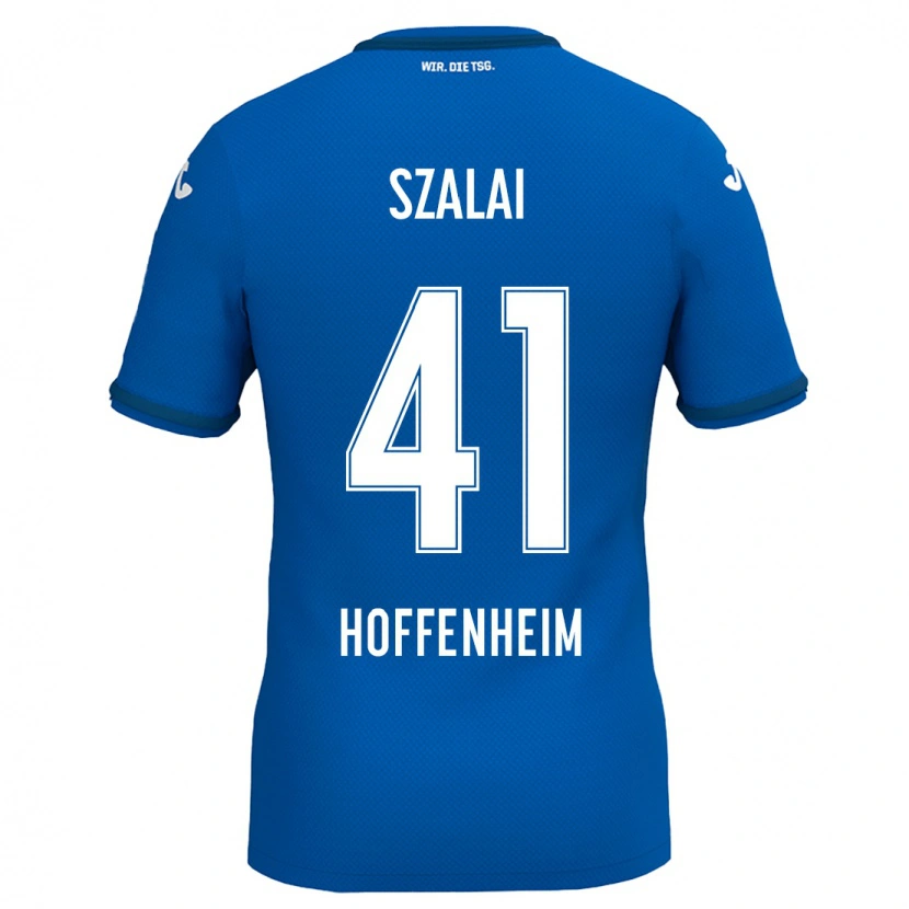 Danxen Kinderen Attila Szalai #41 Koningsblauw Thuisshirt Thuistenue 2024/25 T-Shirt