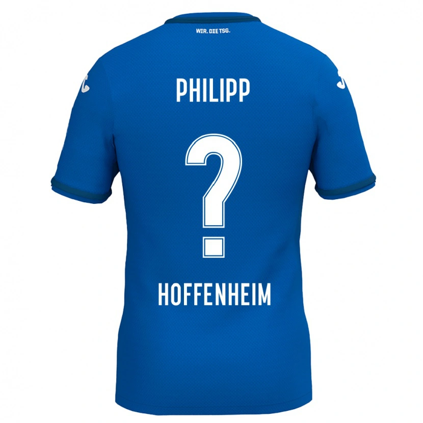 Danxen Kinderen Tim Philipp #0 Koningsblauw Thuisshirt Thuistenue 2024/25 T-Shirt