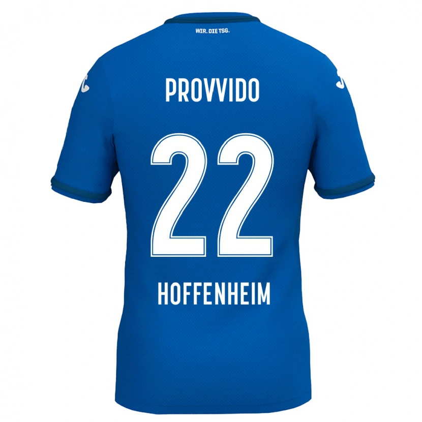 Danxen Kinderen Luca Provvido #22 Koningsblauw Thuisshirt Thuistenue 2024/25 T-Shirt