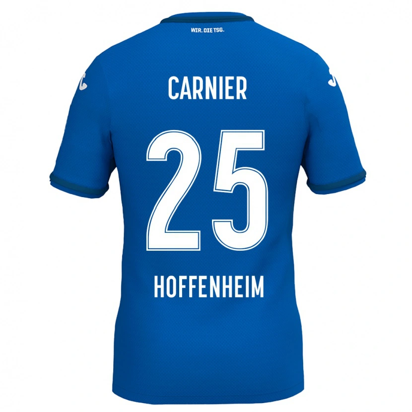 Danxen Kinderen Alekseï Carnier #25 Koningsblauw Thuisshirt Thuistenue 2024/25 T-Shirt