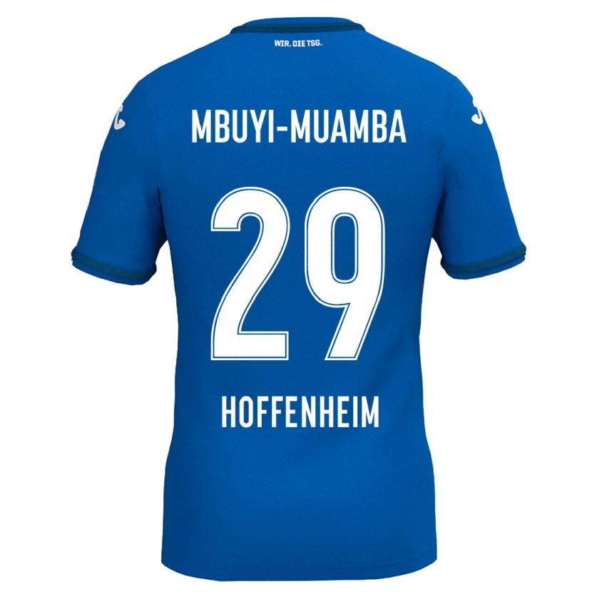 Danxen Kinderen Hubert Mbuyi-Muamba #29 Koningsblauw Thuisshirt Thuistenue 2024/25 T-Shirt