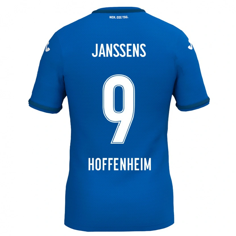 Danxen Kinderen Jill Janssens #9 Koningsblauw Thuisshirt Thuistenue 2024/25 T-Shirt