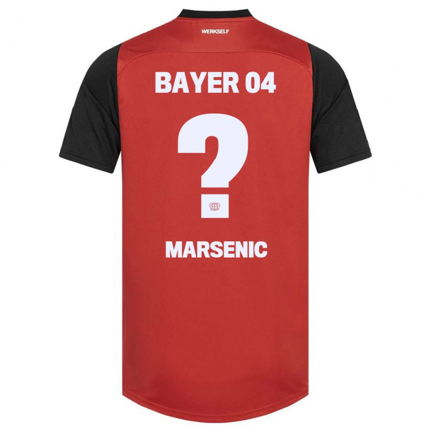 Danxen Kinderen Matija Marsenic #0 Rood Zwart Thuisshirt Thuistenue 2024/25 T-Shirt