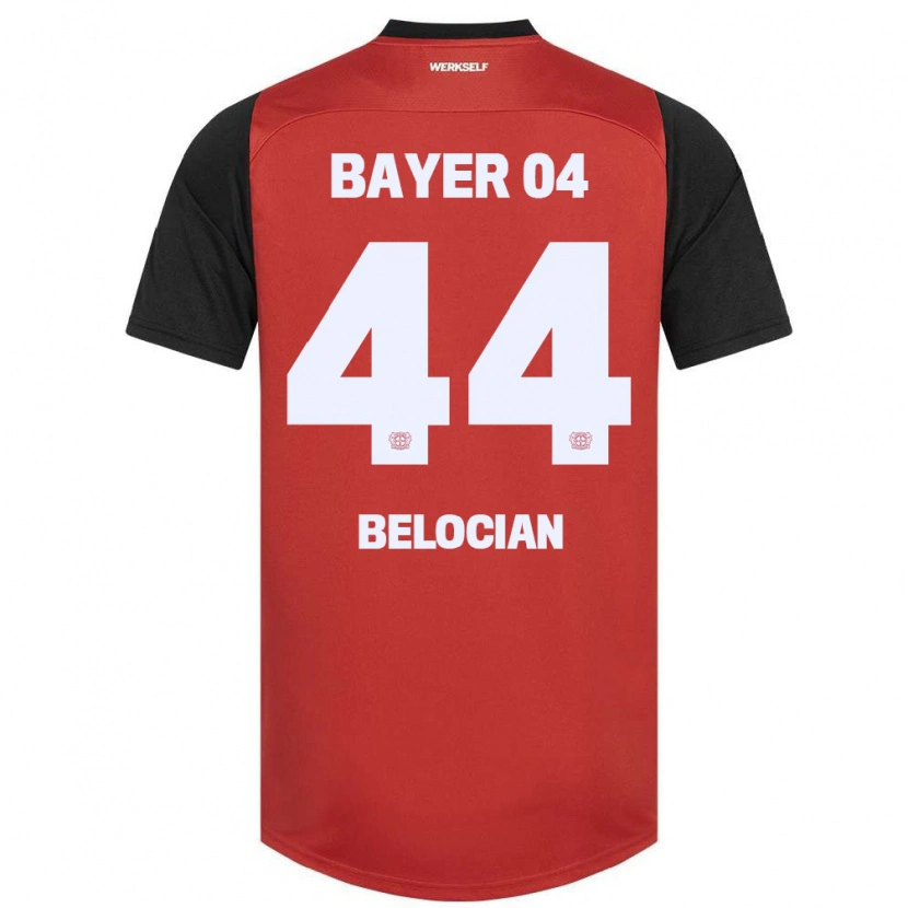 Danxen Kinderen Jeanuël Belocian #44 Rood Zwart Thuisshirt Thuistenue 2024/25 T-Shirt