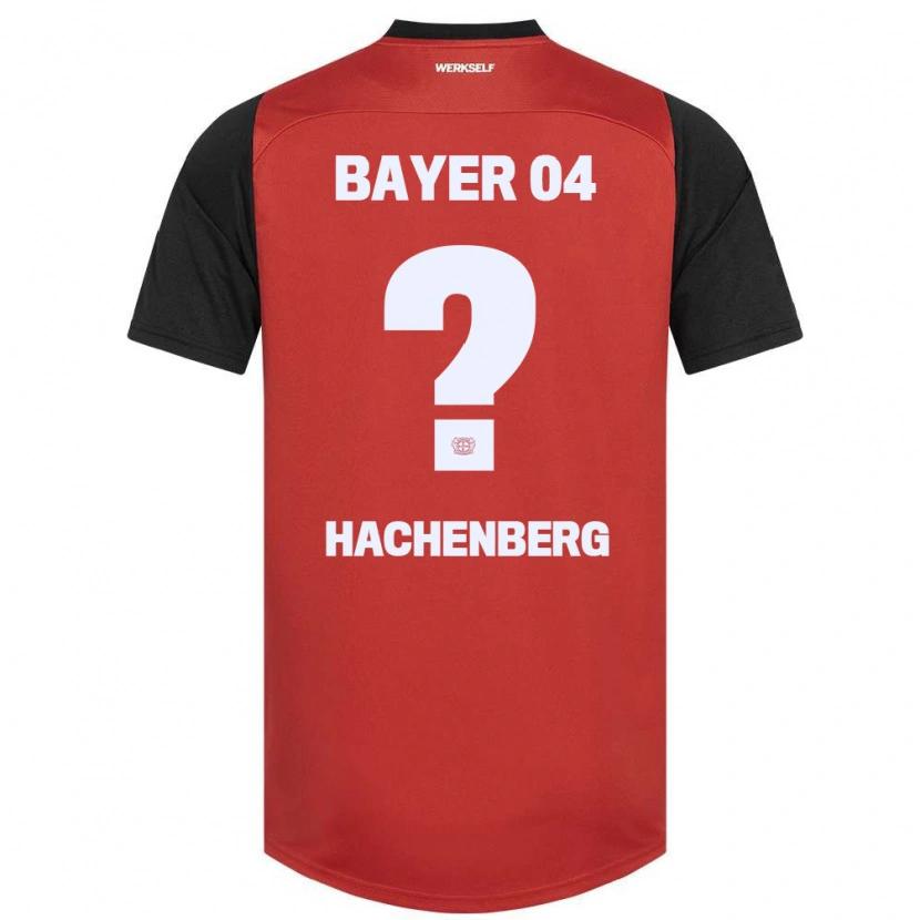 Danxen Kinderen Merlin Hachenberg #0 Rood Zwart Thuisshirt Thuistenue 2024/25 T-Shirt