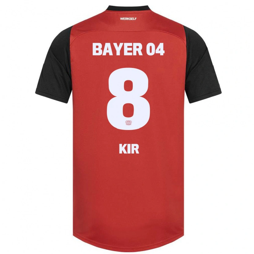 Danxen Kinderen Burak Kir #8 Rood Zwart Thuisshirt Thuistenue 2024/25 T-Shirt