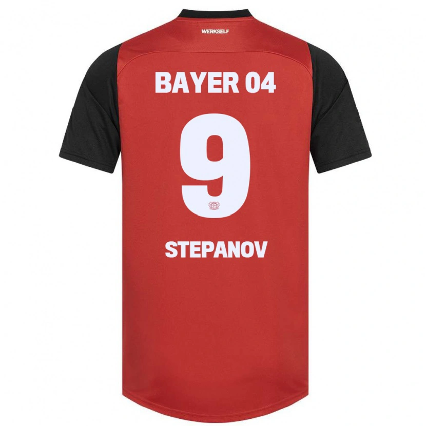 Danxen Kinderen Artem Stepanov #9 Rood Zwart Thuisshirt Thuistenue 2024/25 T-Shirt