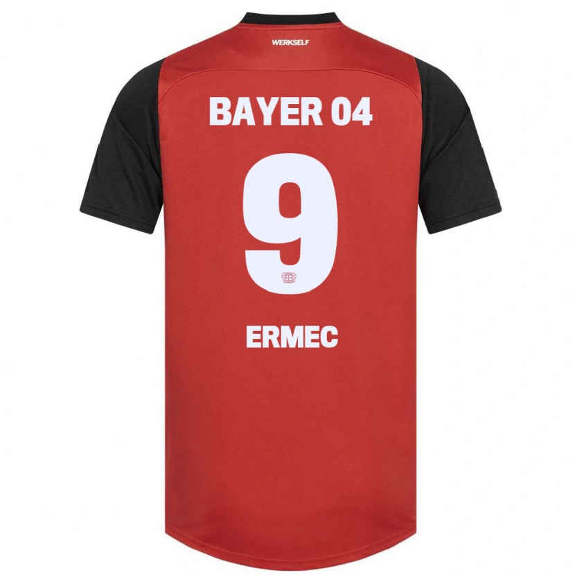 Danxen Kinderen Berkan Ermec #9 Rood Zwart Thuisshirt Thuistenue 2024/25 T-Shirt