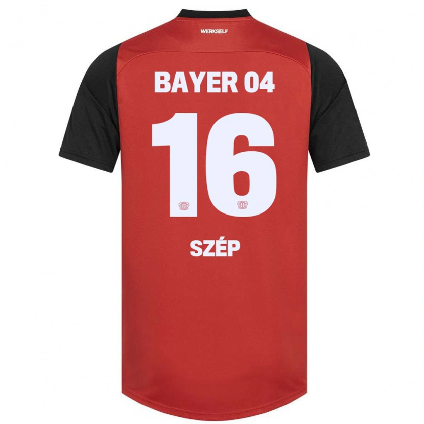 Danxen Kinderen Márton Szép #16 Rood Zwart Thuisshirt Thuistenue 2024/25 T-Shirt