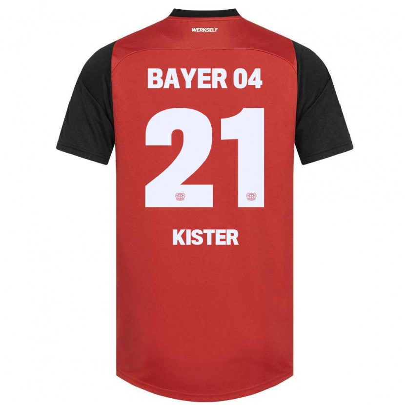 Danxen Kinderen Akim Kister #21 Rood Zwart Thuisshirt Thuistenue 2024/25 T-Shirt