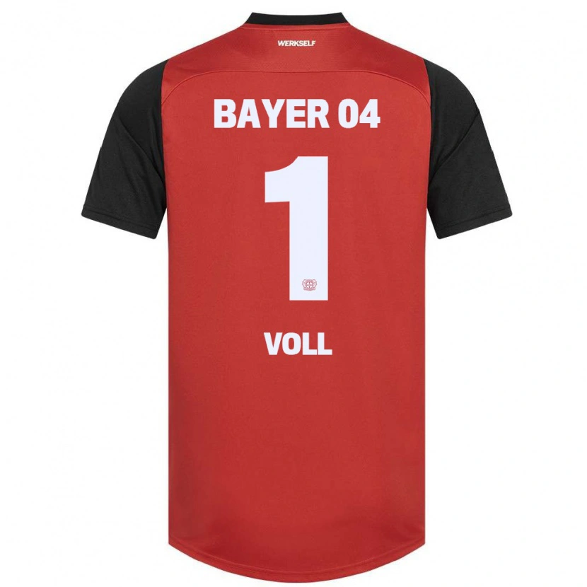 Danxen Kinderen Charlotte Voll #1 Rood Zwart Thuisshirt Thuistenue 2024/25 T-Shirt