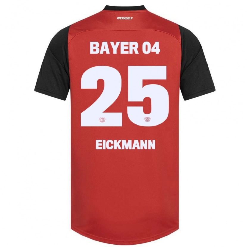 Danxen Kinderen Mia Eickmann #25 Rood Zwart Thuisshirt Thuistenue 2024/25 T-Shirt